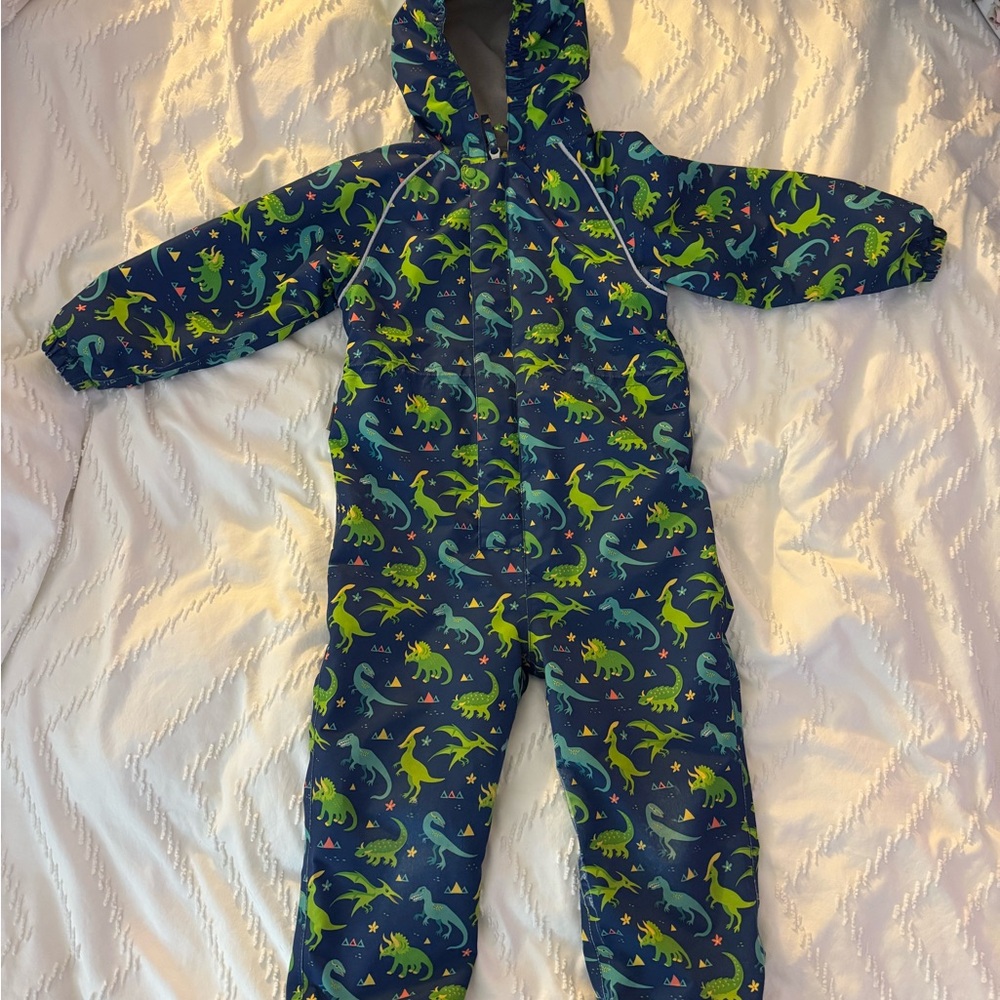 Kids Dinosaur Print Hooded Jacket